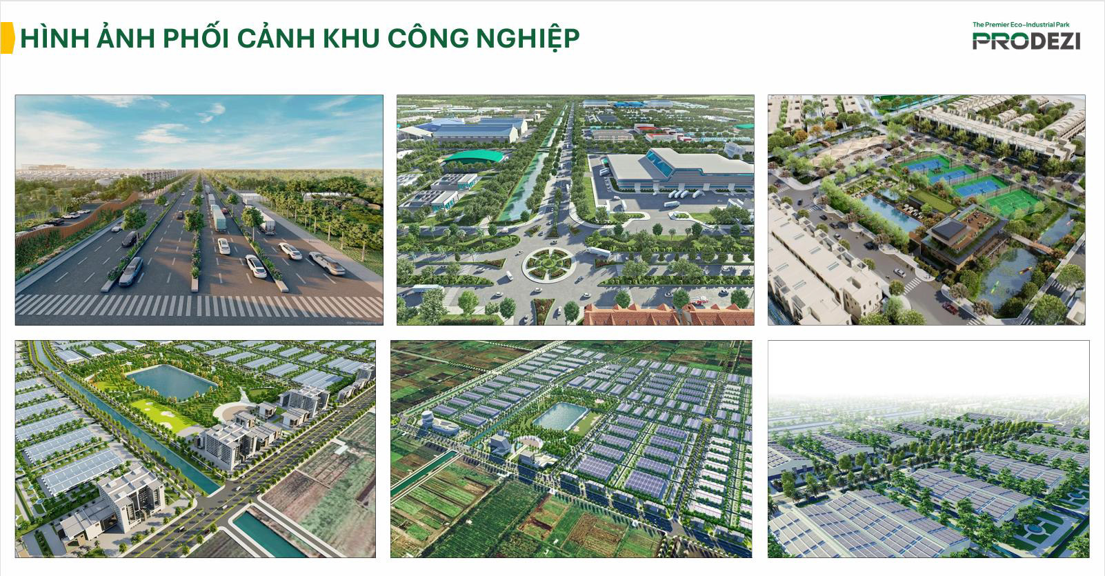 phối cảnh mặt bằng khu công nghiệp đô thị Lahome Long An Prodezi